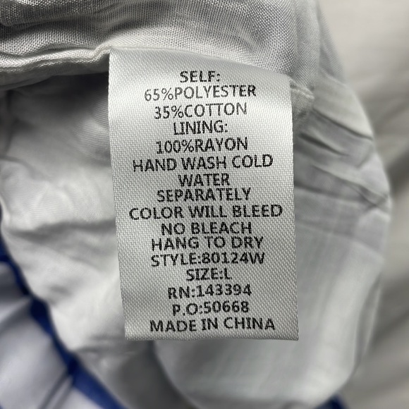 Cotton Bleu 2 pocket lined drawstring shorts ladies sz L 3/21/4 - Picture 6 of 6